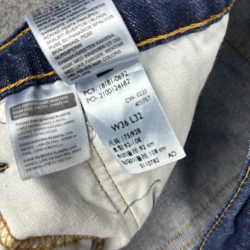 Levi's‎ 541 Jeans Men's 36x32 Athletic Taper Dark Wash Stretch Denim Casual Blue